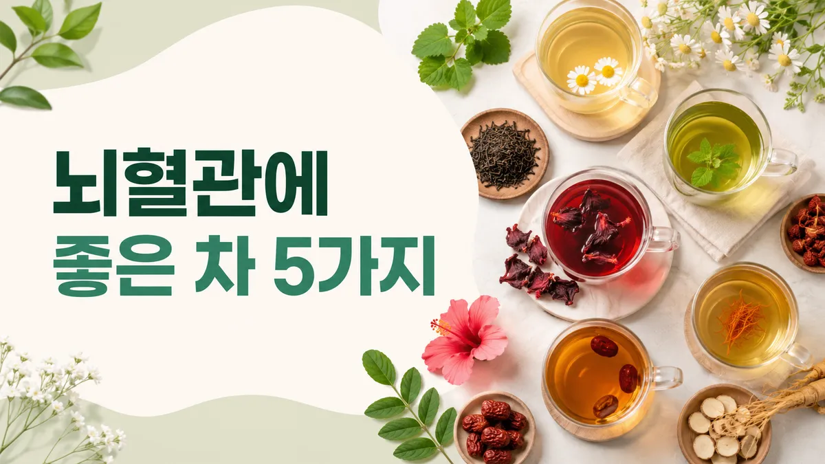 뇌혈관에 좋은 차 5가지