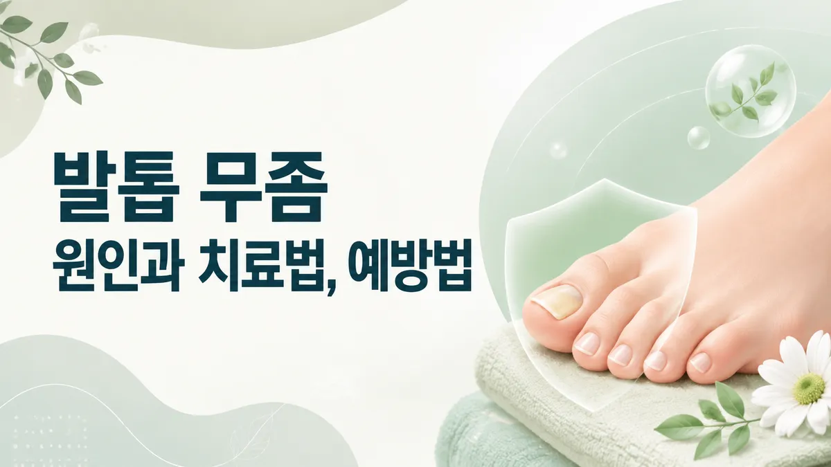 발톱 무좀 원인과 치료법, 예방법