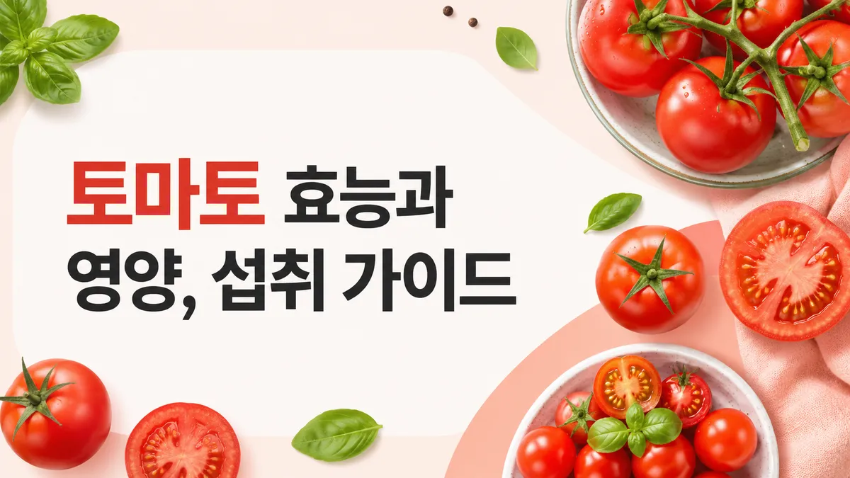 토마토 효능과 영양, 섭취 가이드