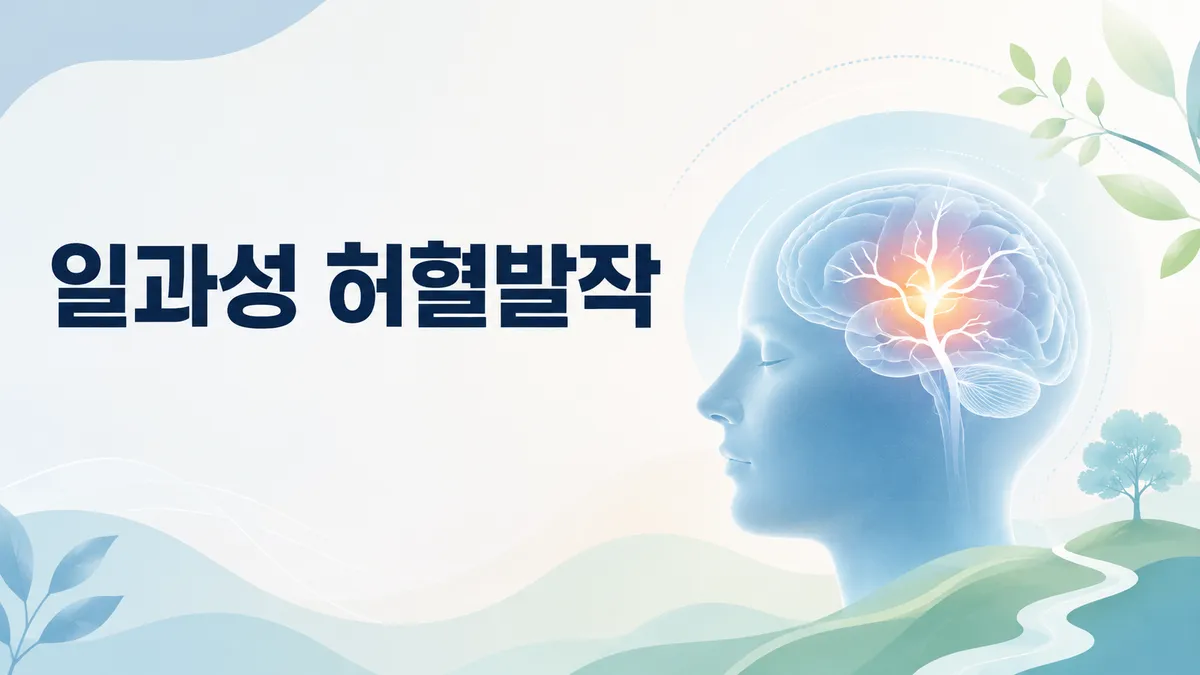 일과성 뇌허혈발작, 증상이 사라져도 응급인 이유