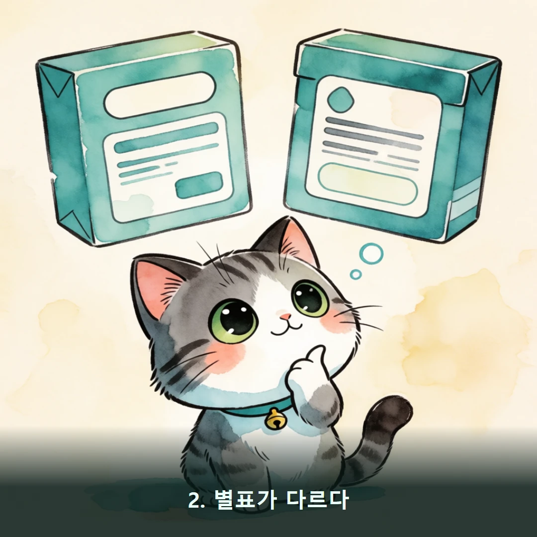 웹툰 2컷 — 2. 별표가 다르다