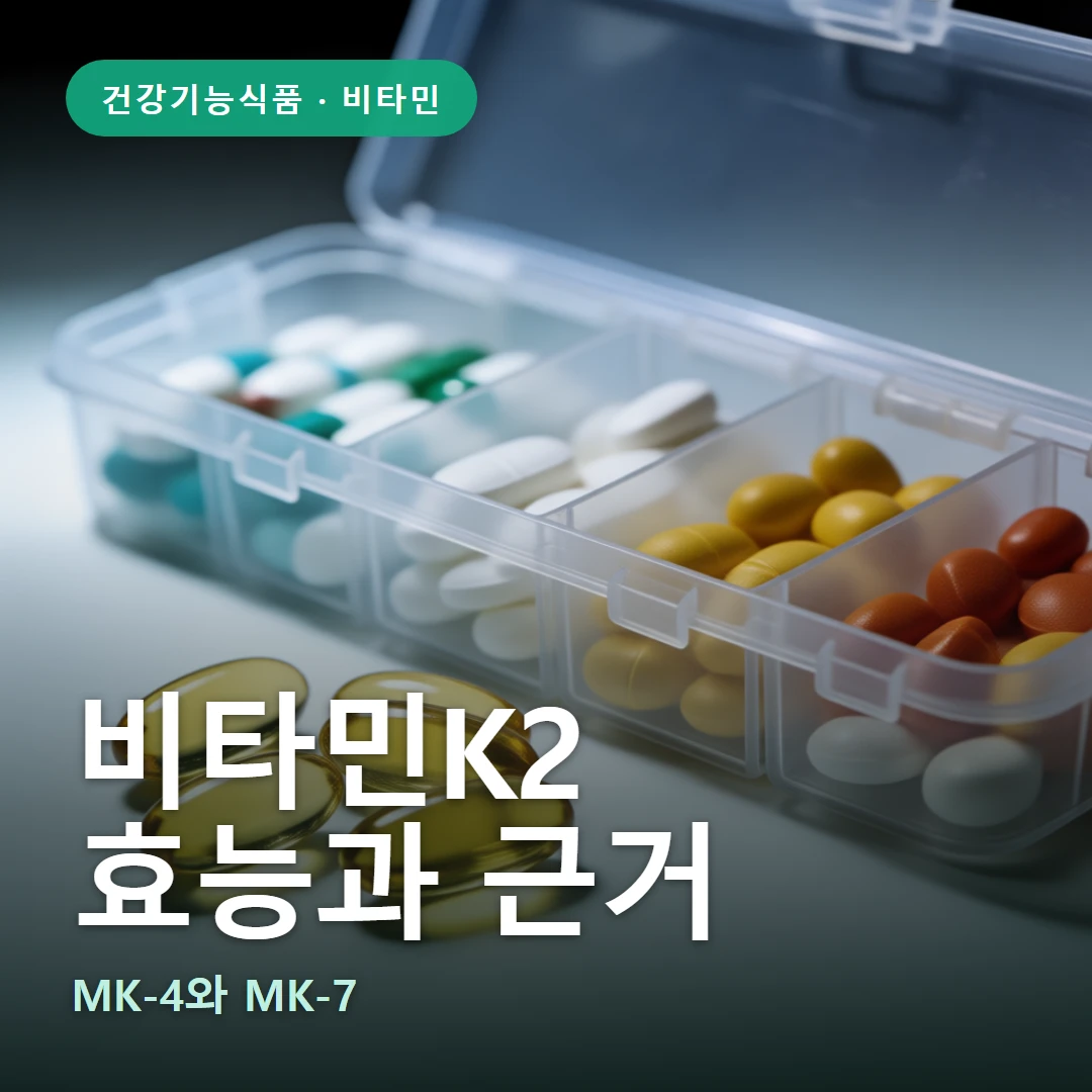비타민K2 요약 표지 — MK-4와 MK-7